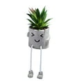 thumbnail image 1 of Bonita expresión de simulación de planta verde, bonsái artificial en maceta, simulación de flor, decoración de escritorio para balcón interior, 1 of 5