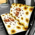 thumbnail image 5 of Pzuqiu Cute Highland Cow Car Seat Covers, 4 Pcs Car Front Seats and Rear Bench Cove, Universal Elastic Vehicle Seats Cushion Automotive Interior Protection Accessories, 5 of 7