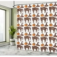 thumbnail image 4 of Ambesonne Halloween Shower Curtain, Pumpkin Witch Hat Cat, 69"Wx70"L, Brown Orange Green, 4 of 4