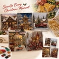 thumbnail image 2 of Full Drill Pearl Diamond Art Kit, 12X8 in Christmas Canvas, Festive Holiday Room Decor and Unique Gift Idea for Adults, 2 of 7