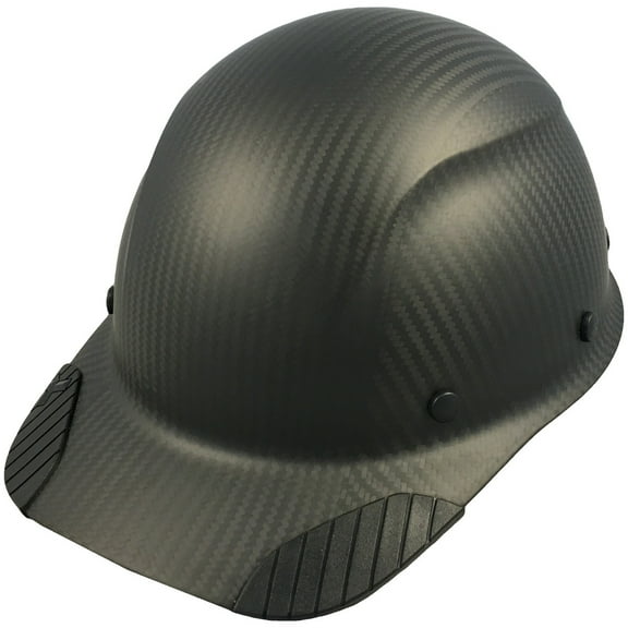 Lift Safety Actual Carbon Fiber Hard Hat - Cap Style Matte Black