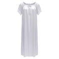 thumbnail image 4 of LIIPEE Womens Summer Nightgown Casual Short Sleeve Lace Sleep Dress Ladies Cozy Sleepwear, 4 of 4