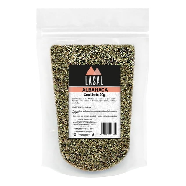 Albahaca 50 Gramos Bolsa Resellable