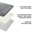 thumbnail image 2 of EDIMENS Anti-slip Fluffy Rugs, Decorative Washable Modern Area Rug, Big Soft Carpets for Home Livingroom Babyroom Bedroom Decor, Light Gray, 2 of 5