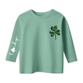 thumbnail image 3 of lnmuld Girls' St. Patrick's Day Print Sleeve Tee Holiday Festive Party Wear Size:4-5 Years, 3 of 4