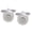 Stainless steel crystal bullet head, variant on Cufflinks, French-style gift box packaging, high-end cufflink shirts for men and women, business attire.
