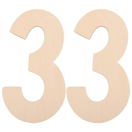 unbranded  2 Pcs Oversized Number Plate Numbers Digital Signage Rustic Decor Child