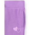 thumbnail image 3 of Wonder Nations Girls Fleece Joggers, Sizes 4-18 & Plus, 3 of 3