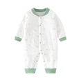 thumbnail image 1 of zyoiszvq Cotton Fall Onesies for Baby - Long Sleeve Graphic Lounge Rompers,3M-2T, Green, 1 of 7