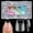 Short Coffin, variant on Medium Oval Tips, 360 count Gel Tips Oval Mediun Nails, Full Cover Clear 15 Size Nails Tips for Extensions, Press Nails Making