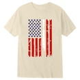 thumbnail image 4 of HEVRJEWJD Boys 4th of July Shirt Boys USA Shirt, Festive Print Short Sleeve Crew Neck Casual Top for Holiday Gatherings Beige6 4-5 Years, 4 of 4