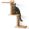 thumbnail image 1 of Estante de pared para gatos FUKUMARU, rascador 3 en 1, transformable, 1 of 8