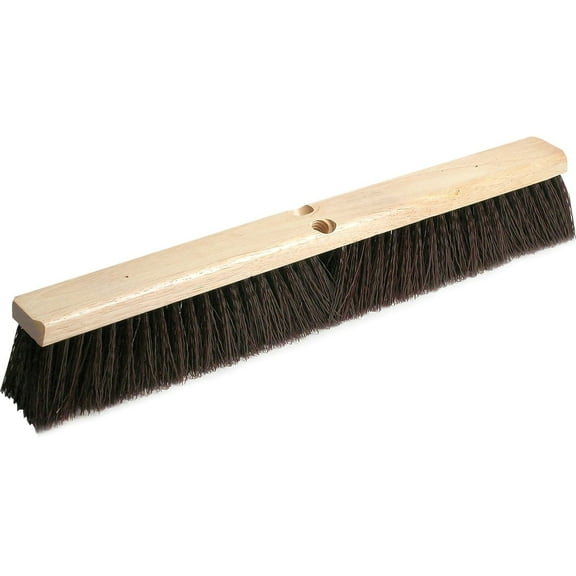 O'Dell Polypropylene Push Broom Head, 3" Maroon Bristles, 24" Brush