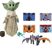 The Child Talking Toy with Character Sounds and Accessories The Mandalorian + Transformers Micromaster WFC-GS10 1.5-inch Soundwave Spy Patrol 3rd Unit 4-Pack, Pack of 2