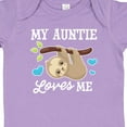 thumbnail image 4 of Inktastic My Auntie Loves Me with Sloth and Hearts Boys or Girls Baby Bodysuit, 4 of 5