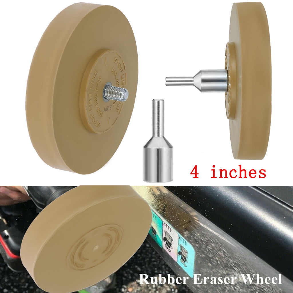 4 Inch Rubber Eraser Wheel Adhesive Sticker Pinstripe Decal Graphic