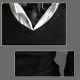 thumbnail image 4 of Men's Solid Color V-neck Knit Sweater Pullover_Gift Of G, 4 of 5