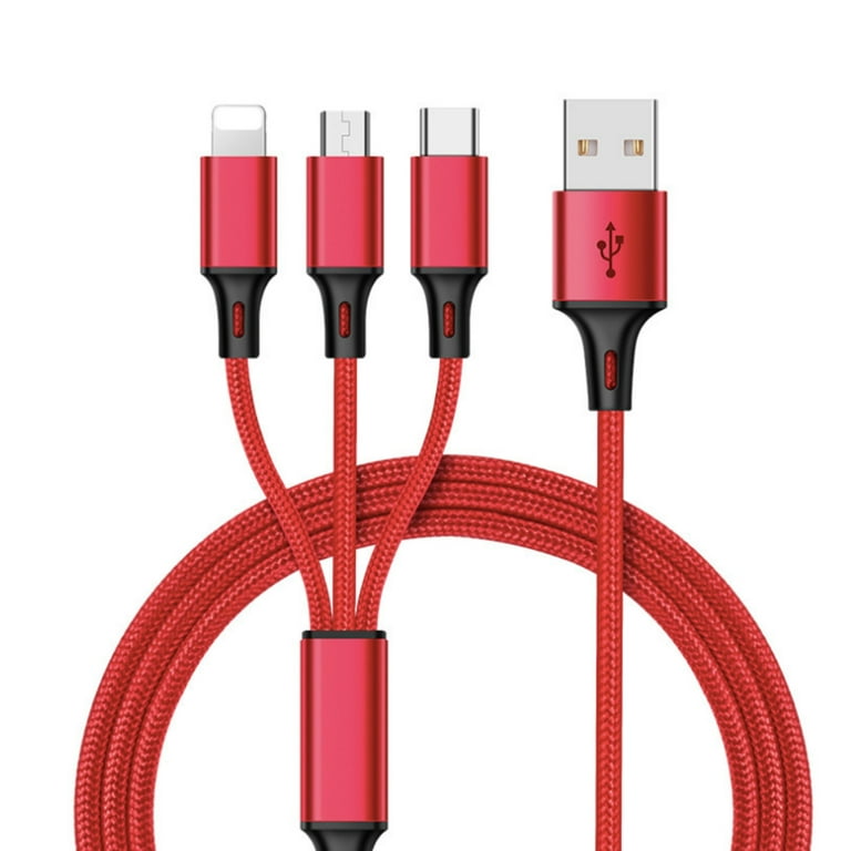 Fast USB Cable Universal 3 in Multi Function Cell Phone Cord Charger blue Walmart.com