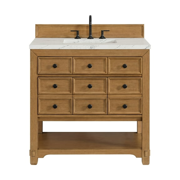 James Martin Vanities 505-V36-3Enc Malibu 36" Free Standing Single Basin Vanity Set -