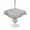 Blue, Gold, White, variant on Outdoor Tablecloth with Umbrella Hole for Patio/Picnic/Party/Camping, Summer Beach Waterproof Table Cloth Round Cover Washable, Pink Starfish Ocean Conch Grey Wood Grain (Dia 54")