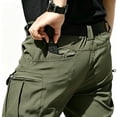 thumbnail image 5 of Men 6 Pocket Cargo Pants Light Regular Stretch Fit UPF50+ Outdoor Daily Pants S-XXL（  1 piece）, 5 of 10