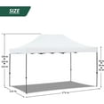 thumbnail image 2 of Hommow 10' x 15' Pop Up Canopy Tent Outdoor Tents for Parties with Roller Bag and 4 Sand Bags, 2 of 7