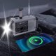 thumbnail image 2 of AM/FM Radio Powe Manivela Manía Emergencia Con Alarma SOS Linterna para Acampar Al Aire Libre Y Rojo, 2 of 9