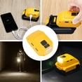 thumbnail image 2 of Dewalt Battery Converter with Bulb Controller Dual USB Charging  Power Failure Light, 2 of 9