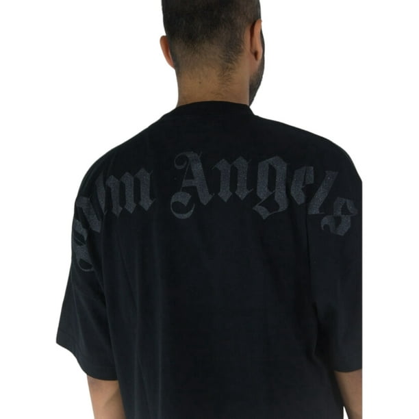 Playera Palm Angels cuello redondo para hombre letras negras L