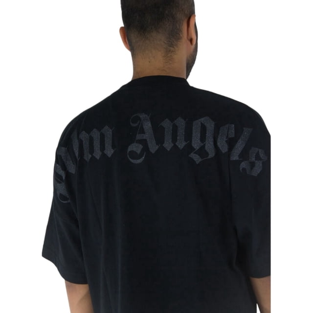 Playera Palm Angels cuello redondo para hombre letras negras L