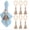 6PCS-Beige, variant on 6 Pieces Wooden Bead Napkin Rings, Farmhouse Stretchable Napkin Ring with Tassel Boho Napkin Rings for Dining Table,Wedding Decoration