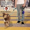 thumbnail image 3 of PLUTUS PET Double Handle Rope Dog Leash 6ft Long, Padded Traffic Handle, Heavy Duty and Reflective, Training Leash for Medium Large Dogs, Sky Blue, 3 of 6