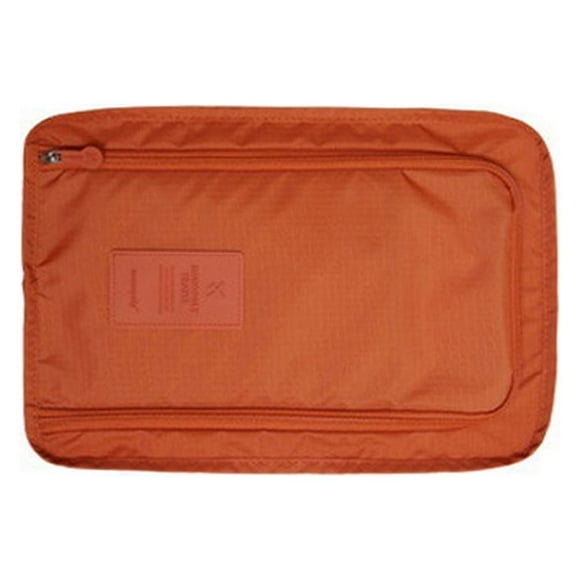 EeaseMX Bolsa de viaje para guardar zapatos, impermeable, portátil, para empacar zapatos, color naranja