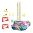 thumbnail image 2 of Juego de bloques de tanque eléctrico creativo, juguetes educativos, bloques de construcción, juguete apilable, juego de tanque de juguete para niños Amaranto CUTICAT Juguetes de tanque eléctrico, 2 of 8