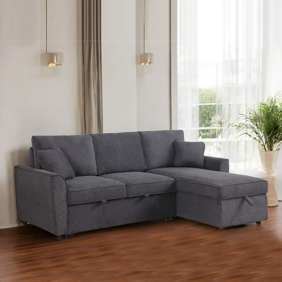 Cosmic Homes Aria Sleeper Sofa Bed, Inflatable, Modern, 100% Polyester, Cushions Included, Grey