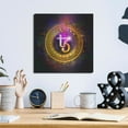 thumbnail image 6 of Luxe Metal Art 'Tezos Crypto Halo' by Epic Portfolio Metal Wall Art, 12"x12", 6 of 7