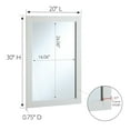 thumbnail image 6 of Design House Shorewood 20" x 30" Rectangular Wall Accent Mirror, White, 6 of 15