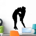 thumbnail image 1 of Thai Boxing Silhouette Wall Decal by Wallmonkeys Peel and Stick Graphic (24 in H x 17 in W) WM28562, 1 of 4