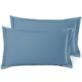 thumbnail image 2 of (3 pack) Nestl Pillow Sham Set of 2, Premium 1800 Series Double Brushed Bed Pillow Cases, Blue Heaven, King 20" X 36", 2 of 6