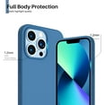 thumbnail image 3 of Silicone Case for iPhone 13 Pro Max - Shock-Absorbent- Liquid silicone case Compatible with iPhone 13 Pro Max (6.7 inch) Blue Color, 3 of 6