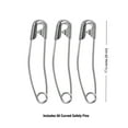 thumbnail image 4 of (2 pack) Hello Hobby Size 1 Curved Nickel-Plated Steel Safety Pins (50 Count), 4 of 5