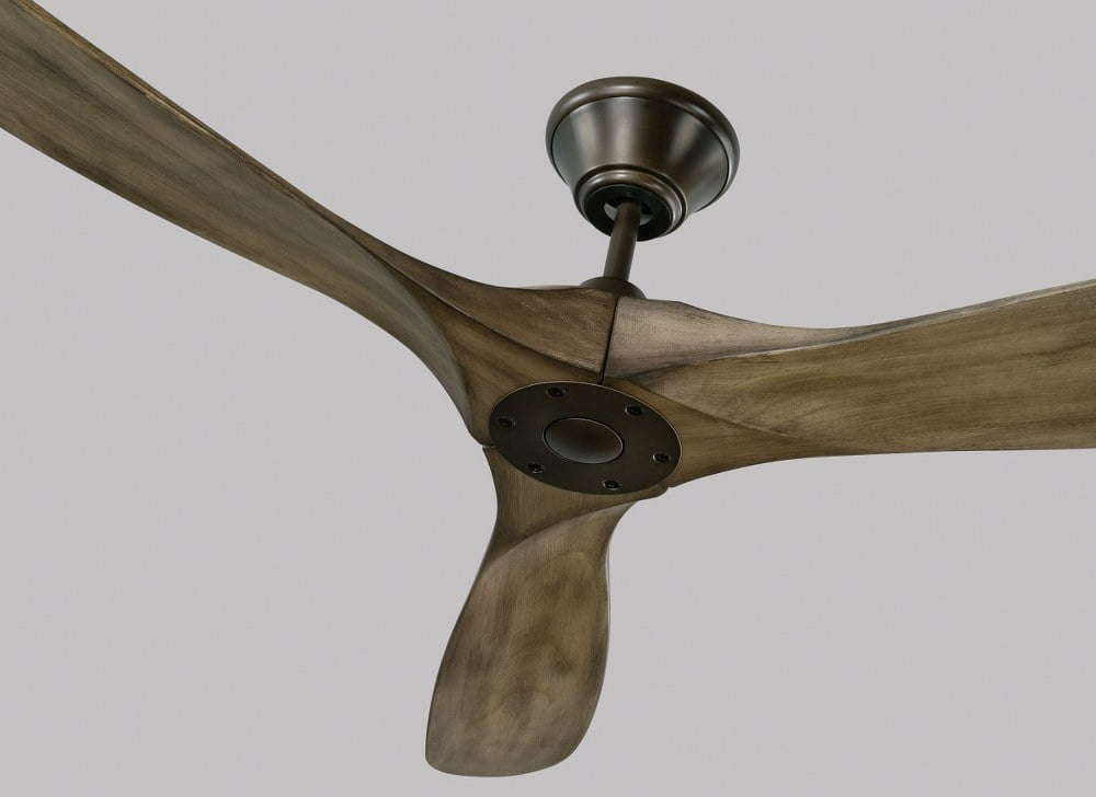 3 Blade Ceiling Fan with Handheld Control in Contemporary Style 60 inches Wide By 11.7 inches High-Matte White Finish-Matte White Blade Color Bailey