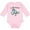 AD-Pink, variant on Inktastic I Love Soccer-Dinosaur in Blue Boys or Girls Long Sleeve Baby Bodysuit