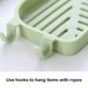 thumbnail image 5 of Estante portaesponjas para fregadero de cocina | Fregadero de plástico que ahorra espacio con toallero, almacenamiento de jabón, diseño de drenaje para la organización del lavado de platos |, 5 of 6
