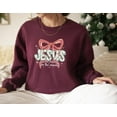 thumbnail image 5 of Jesus Is the Reason for the Season Sweatshirt, Christian Christmas Sweater, Faith Holiday Pullover, 5 of 5