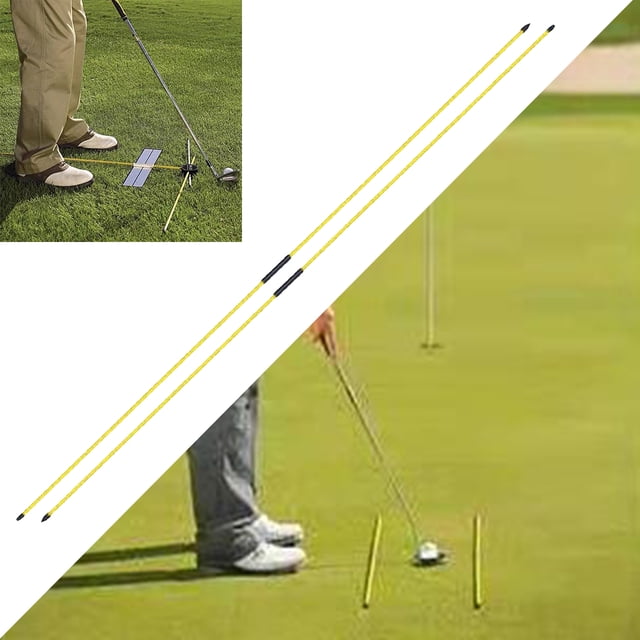 Paquete de 2 Palos de alineación de golf Amarillo Sharpla