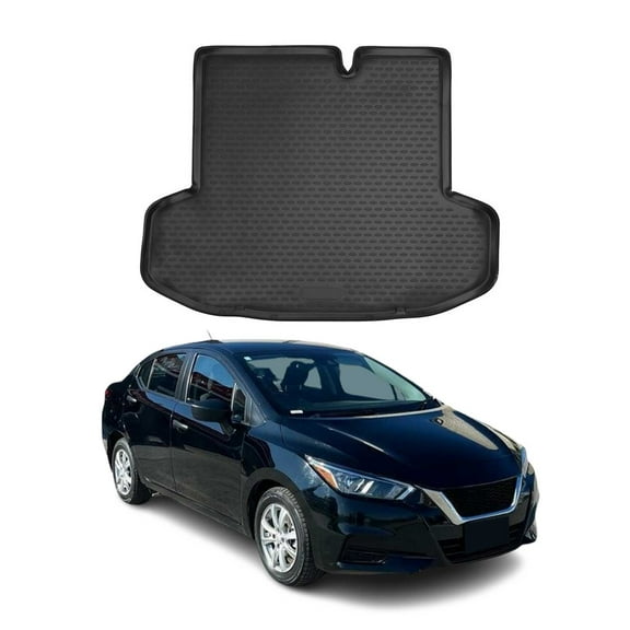 OMAC Cargo Mats Liner for Nissan Versa 2020-2024 Waterproof TPE Black