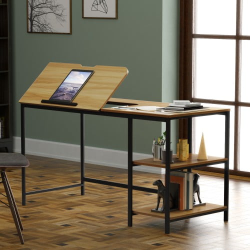 computer position on desk