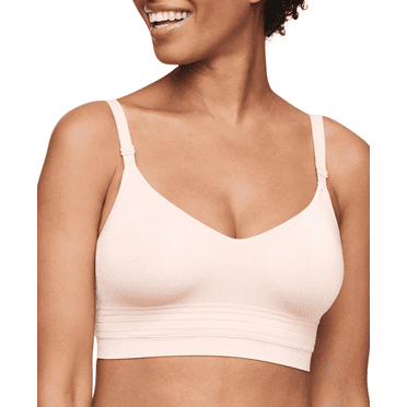 Warners Easy Does It™ Allover Smoothing Seamless Longline Bra RM5501A Color: Rosewater Size: LARGE