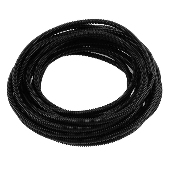 Unique Bargains Flexible PVC 7mm Outer Dia Corrugated Tubing Conduit Tube Pipe 8M 26ft Long
